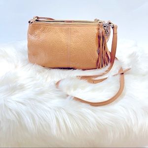 Margot Tan Small Leather Crossbody